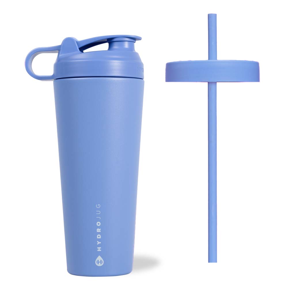 Hydrojug Stainless Steel 24oz Shaker Bottle Light Blue | KyMqyqUfxIO